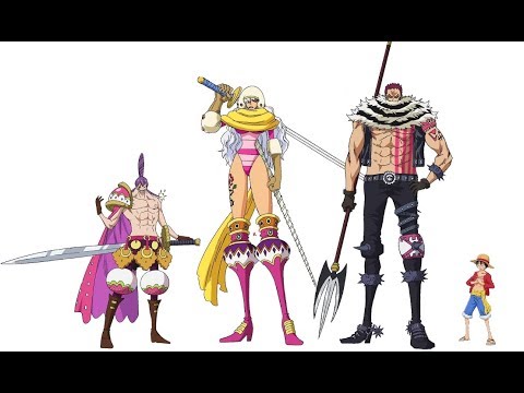 One Piece Anime Size Chart