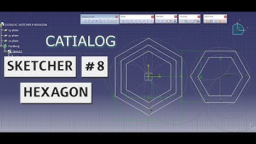 SKETCHER #8 - HEXAGON / CATIA V5 (CATIALOG)
