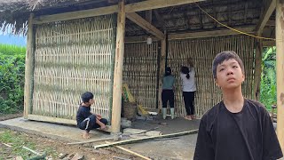 Full Video: 5 days of people building a house, making a wooden house for the boy to avoid the rain