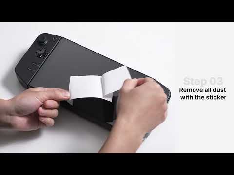 Захисне ударостійке матове скло JSAUX для екрана коснолі Lenovo Legion Go 8,8'-дюйма 2шт Box, видео 1