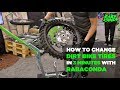 How to Change a Dirt Bike Tire with Tube - Rabaconda 3-Minute Tire Changer tutorial