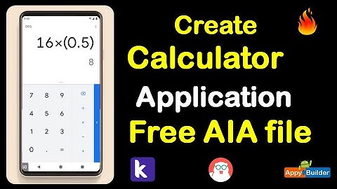 Free calculator Application Aia file with an explanation on how to use in kodular Thunkable(2020)