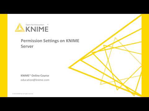 Permission Settings on KNIME Server