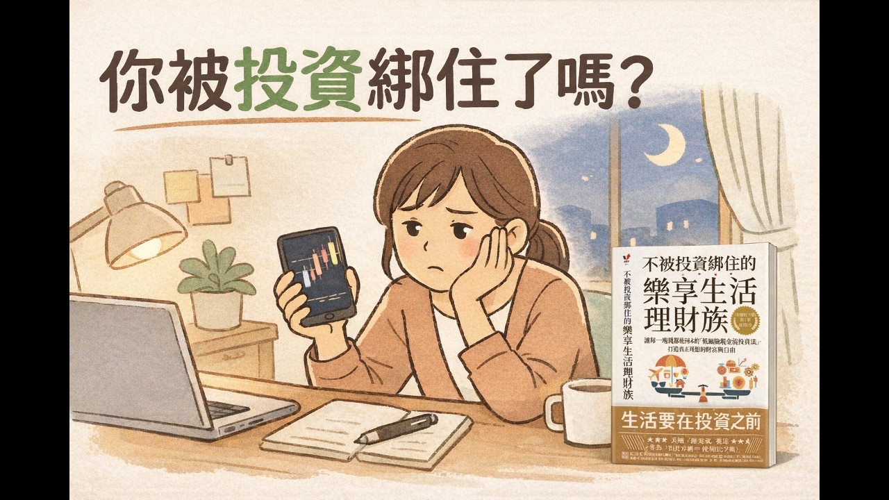 投資為什麼讓你更焦慮？《不被投資綁住的樂享生活理財族》深度解析｜不盯盤也能安心生活：重建你的現金流投資系統 EP.1
