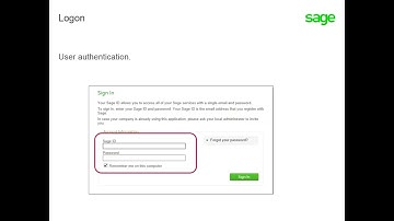 Sage X3 - How to Log On