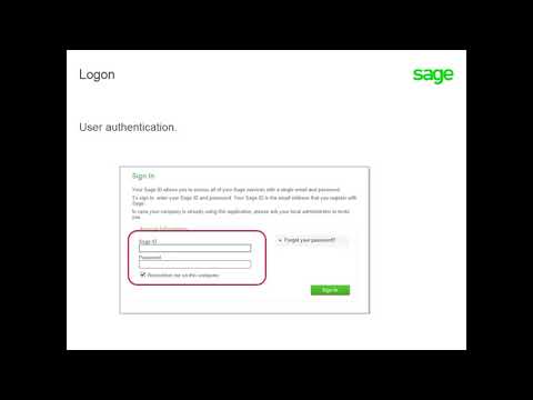 Sage X3 - How to Log On