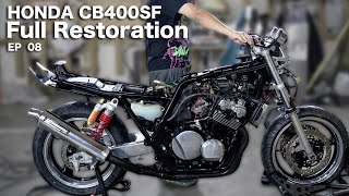 [HONDA CB400SF Motorcycle Full Restoration ⑧] Overhaul of wheels etc.