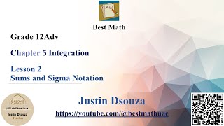 Sums and Sigma Notation  | Integration |