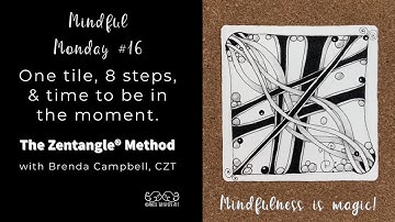 Mindful Monday #16: Easy, Beginner tiles created using the Zentangle® Method of drawing.