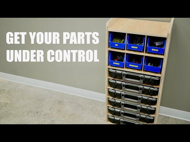 How to Build a Small Parts Organizer [Free plans] 