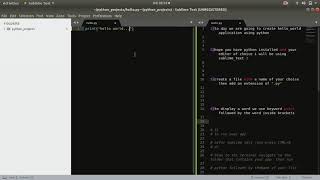 Introduction to python-Hello world