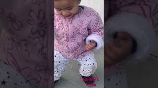 #trayambikabhatt #firstwalk #8may2025 #tesha #cutebabygirl #kidsactivities #cutekids #babyswag #love