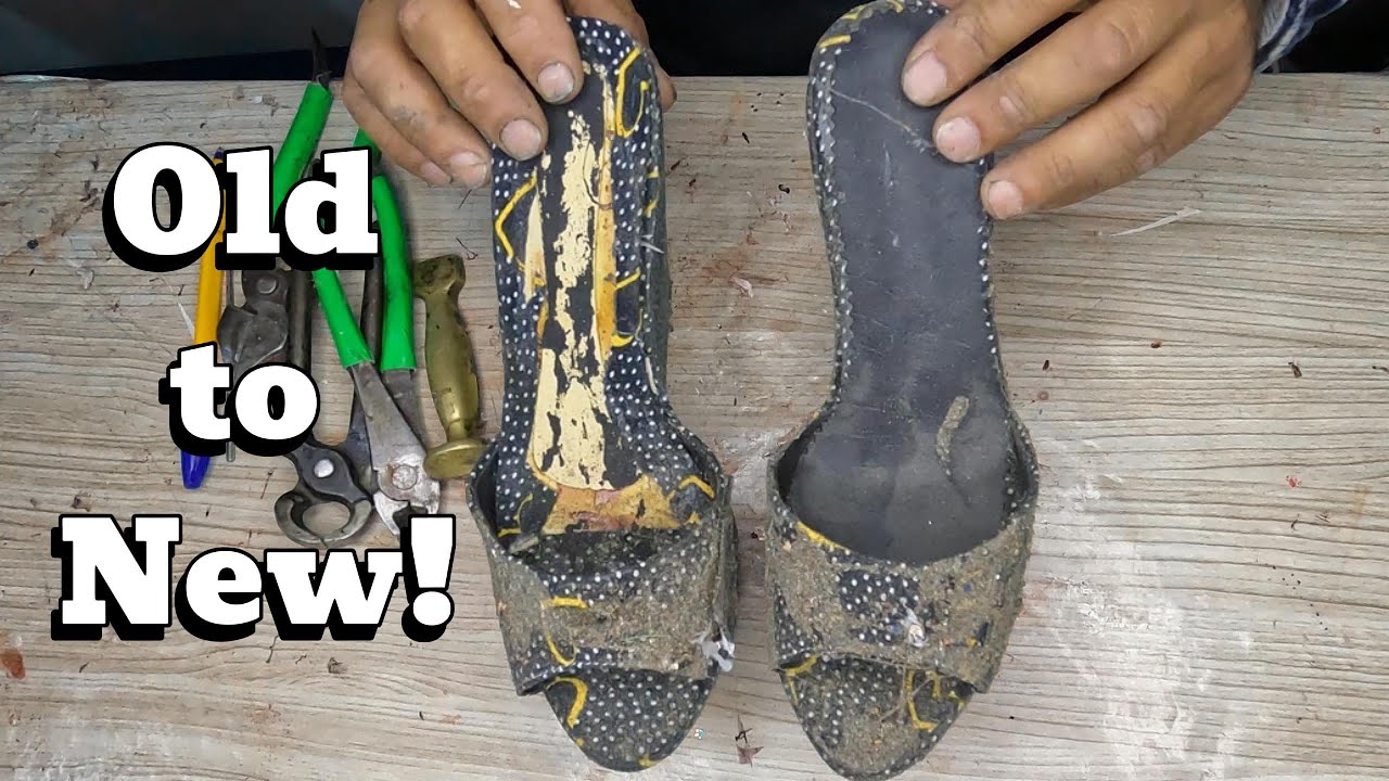Превратите старые изношенные каблуки в потрясающие новые черные каблуки!