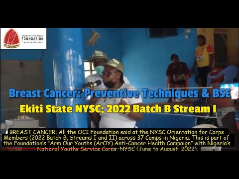 What We Said: BREAST CANCER (2022 Batch B Corps Members Stream I & II): OCI Foundation ArOY Campaign