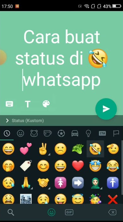 Tutorial cara buat status Whatsapp dalam Tulisan,mudah dimengerti