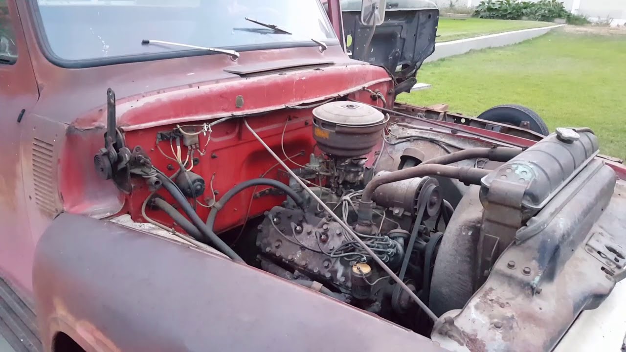 1953 Ford F100 V8 Flathead - YouTube