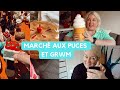 Vlog  une sortie au march aux puces achats seconde main produits de soins et get ready with me