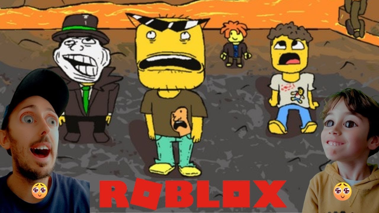 FUI PERSEGUIDO PELOS CARAS MAIS BONITOS DO ROBLOX (escape obby dos homens  bonitos) 