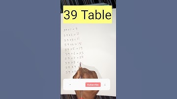 39 Table | Easy Write 39 Table | Table Tricks | #shorts #viralshorts #shortvideo #youtubeshorts