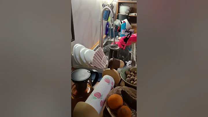 ASMR Dishwashing – Water & Sponge Sounds | No Talking