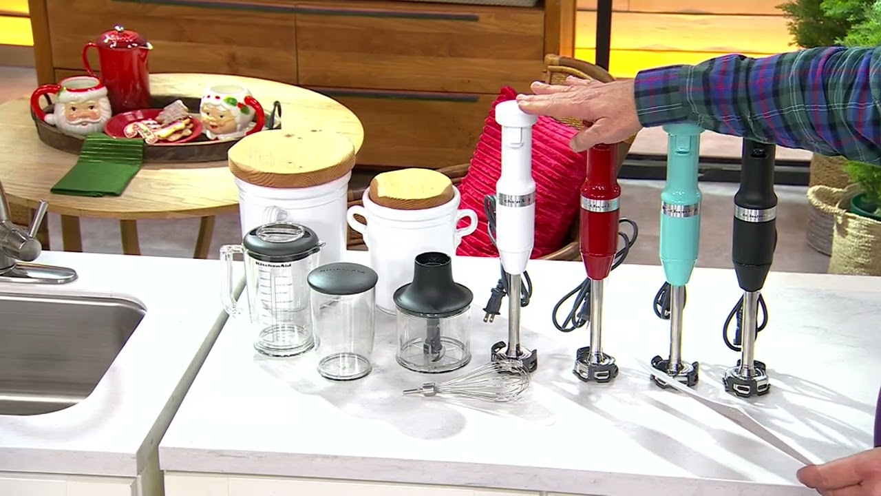 KitchenAid Immersion Blender w/ Attachments on QVC - YouTube