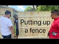 Putting up a fence