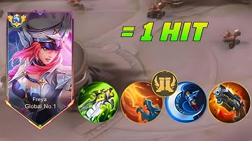NEW ONE SHOT BUILD FOR HIGH DAMAGE FREYA + THIS NEW EMBLEM SET