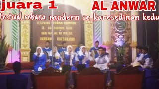 JUARA 1 AL ANWAR WONOSOBO , FESTIVAL REBANA MODERN SE-KARESIDENAN KEDU .TEMANGGUNG 2019