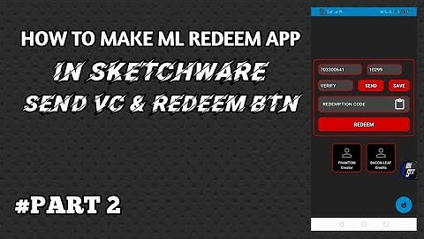 How to make ML REDEEMER in Sketchware /PART 2