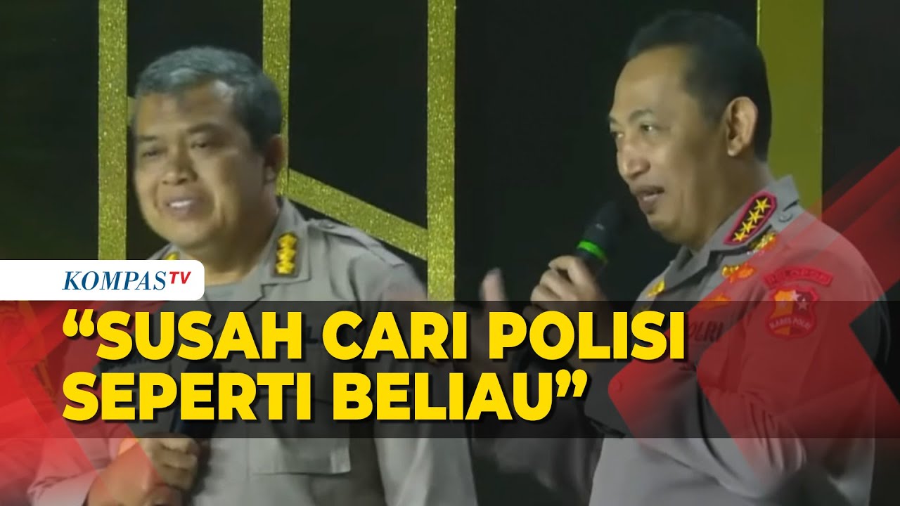 Momen Kapolri Listyo 2 Kali Puji Kombes Darmanto di Hoegeng Awards 2023