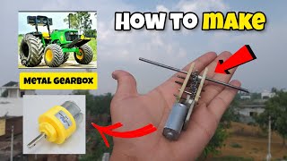 How to make gearbox for RC Tractor at home. घर पर कैसे बनाएं gear box.