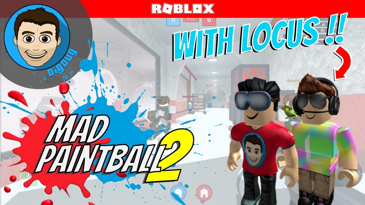 Roblox Mad Paintball 2 With Blue Locus - blue locus roblox