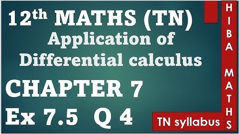 12th maths chapter 7 exercise 7.5 question 4