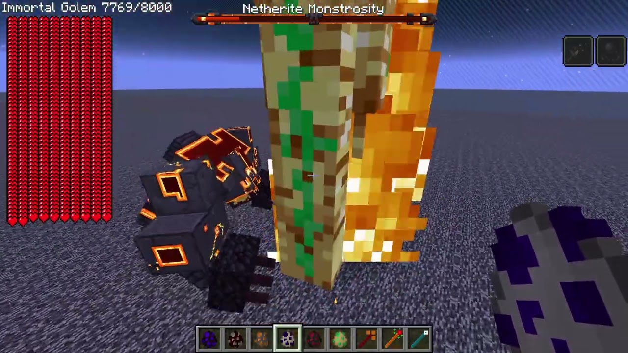 Immortal golem vs strong bosses