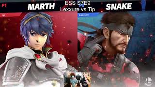 Elite Smash Series S7E9 - Winners Quarter-finals: Lexxure (Snake) vs Tip (Marth)