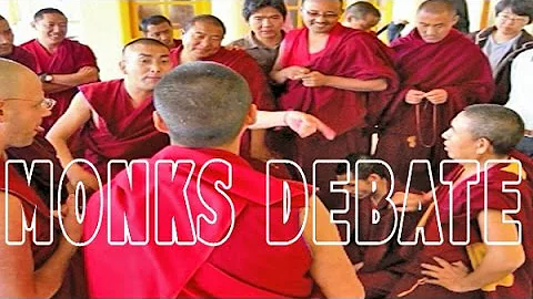 Tibetan buddhist monks debating