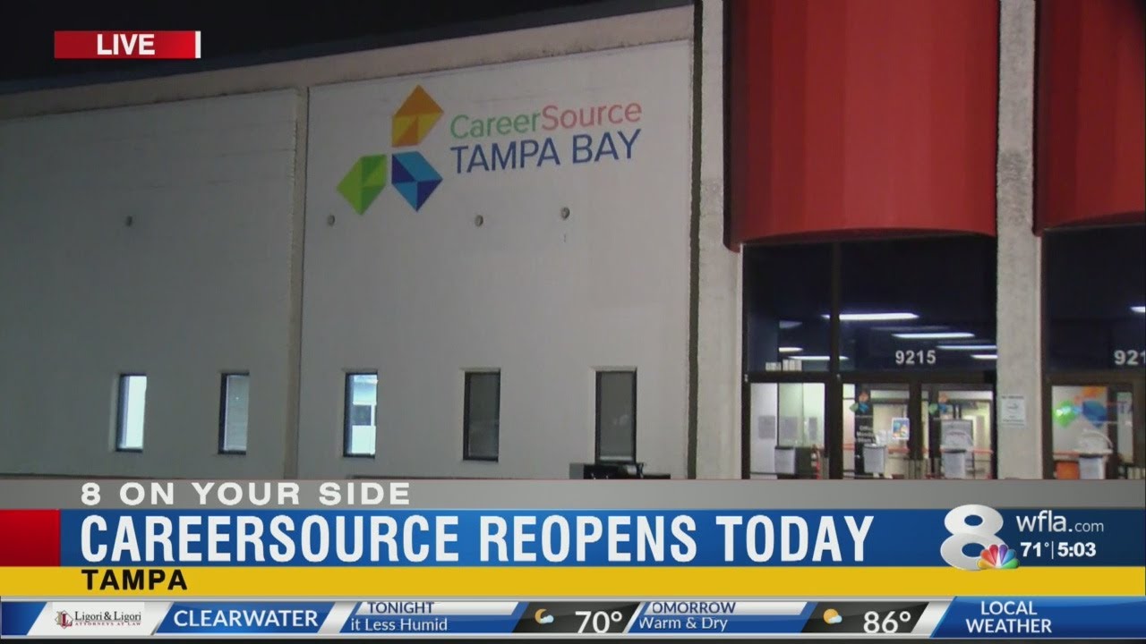 Unemployment Help CareerSource Tampa Bay Reopens YouTube