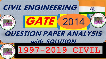GATE 2014 Civil Engg. Paper Analysis: Answer Key & Question Paper with Solution Part 1 | PM Sir | CE