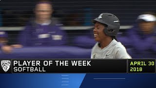 Oregon's DJ Sanders slugs her way to Pac-12 softball Player of the Week award