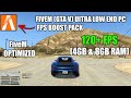 FiveM [GTA V] Ultra Low End PC FPS Pack For (4GB &amp; 8GB RAM 100+FPS) | FiveM [GTA V] No Lag &amp; MAX FPS