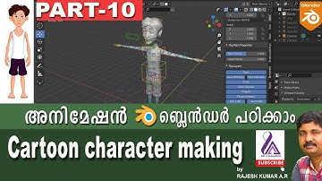 cartoon character creation in blender|part-10