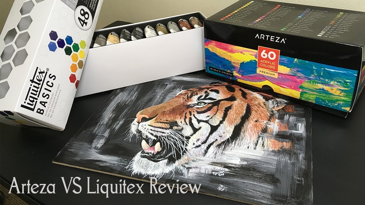 Acrylic Paints, Arteza VS Liquitex Review! 