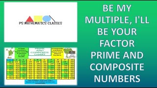 Be My Multiple, I'll Be Your Factor, Class 5 ( Prime and Composite numbers )