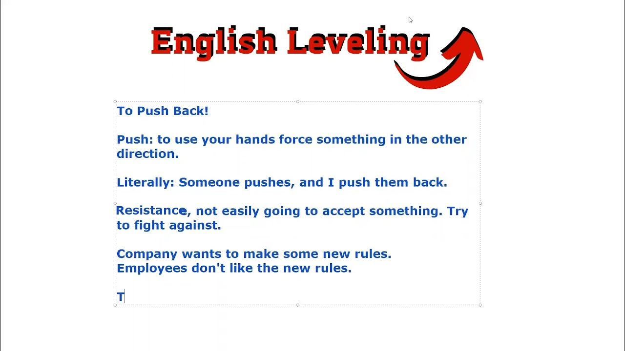 to-push-back-meaning-english-leveling-youtube