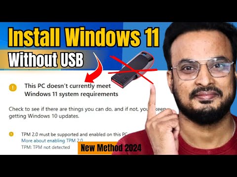 Install Windows 11 on Unsupported PC without USB (NEW TRICK* 2024) NO Data Loss