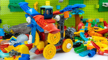 DIY Motor Vehicle With Dragonfly Wings - Satisfying Building Blocks Science ASMR