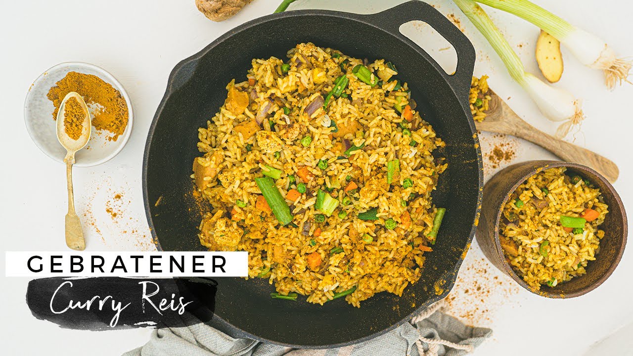 Gebratener Curry Reis | High Protein Gericht in 5 MINUTEN