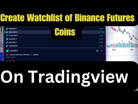How To Create Watchlist Of Binance Futures Coins On Tradingview