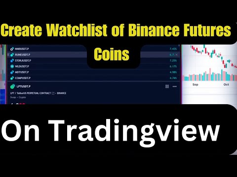 How To Create Watchlist Of Binance Futures Coins on Tradingview