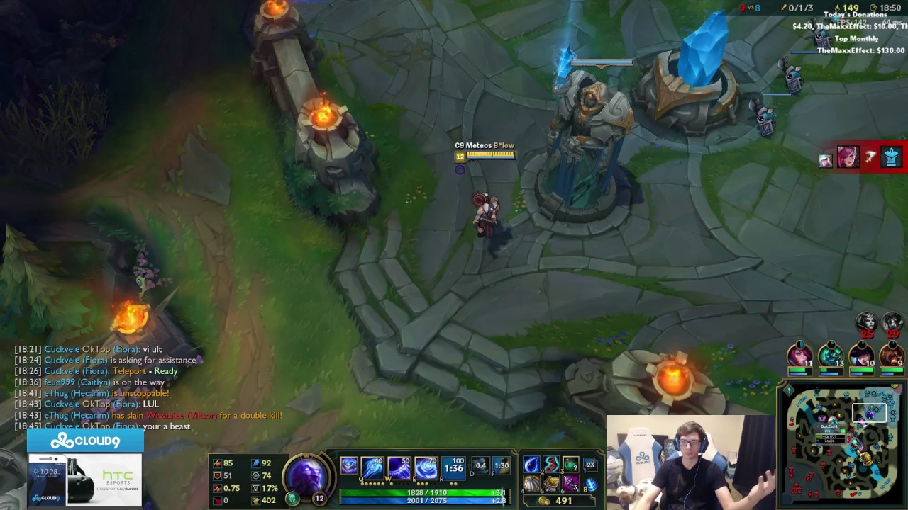 Meteos showing off his Ryze mechanics